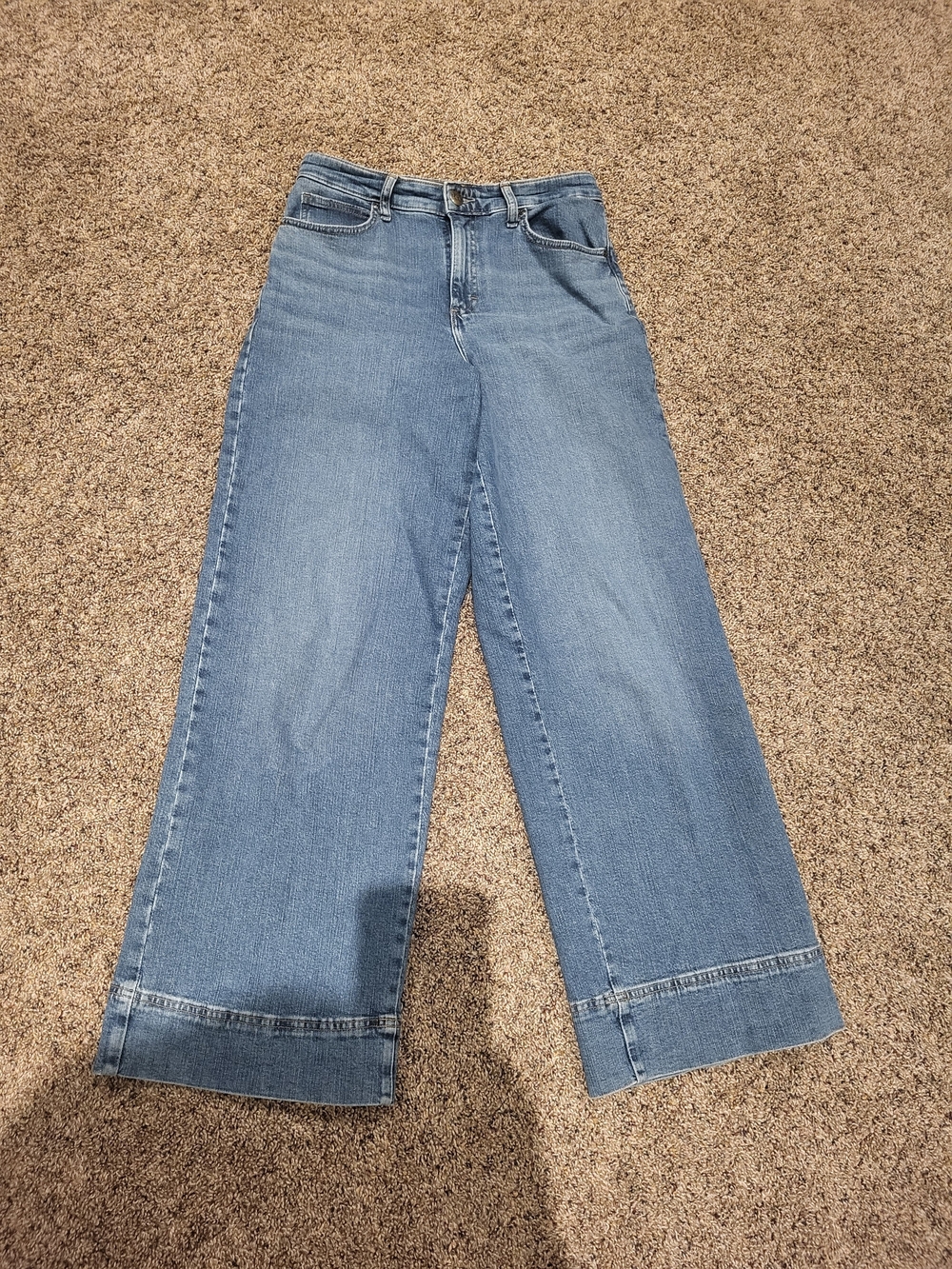 Lee Women's Wide-Leg Jeans in Light Blue Denim